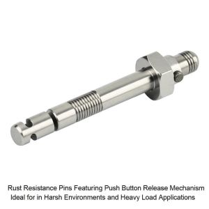 Buy cheap Rust Resistance Pins Featuring Push Button Release Mechanism Ideal for in Harsh Environments and Heavy Load Applications from wholesalers