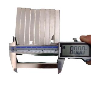Buy cheap Custom Square Rectangular N52 Strong Neodymium Bar Magnets 80X10X10mm Long Length Multiple Use from wholesalers