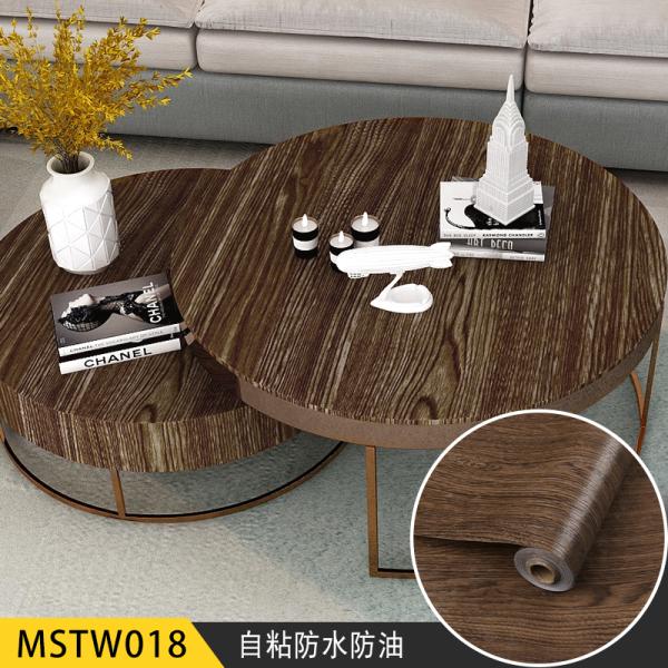 Matt Wood Contact 3D Home Decoration Mural Wallpaper For Anti Static Function