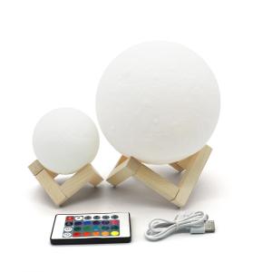 Buy cheap Tap Control Multicolor LED Flashing Snowman Rechargeable Moon Lamp 3D Printing from wholesalers