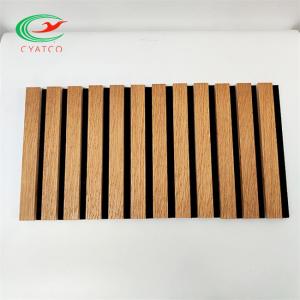 Buy cheap Ceiling Wood Acoustic Wall Panels Practical MDF Polyester Material from wholesalers
