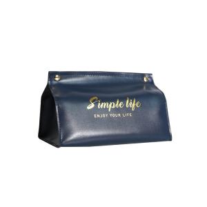 Buy cheap Custom Mini PU Leather Car Tissue Box Holder for Chic and Practical Storage from wholesalers