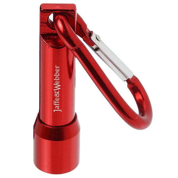 Buy cheap Cell Botton LED Emergency Flashlight Metal Material With Hiking Hook Key Chain from wholesalers