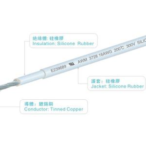 UL3728 Silicone Rubber Cables 30AWG 300V/200C FT2 Yelow/Green Robot Home