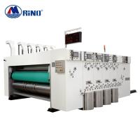 Buy cheap 4 Color Carton Flexo Printing Machine Lead Edge Feeding With Die Cutter Unit product