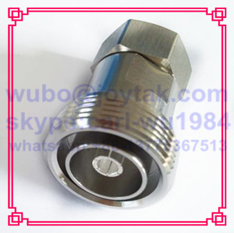 Quality 4.3-10 connector female clamp type for 1/2 cable all brass Tri-alloy plating PIM -160dBc for sale