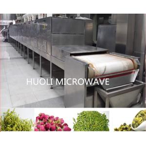 Industrial Microwave Dryer , Rose Bud / Jasmine Flower Drying Fixing Machine