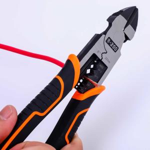 Buy cheap Side Cutting Multifunction Pliers Hardened Cutting Industrial Cable Striper from wholesalers