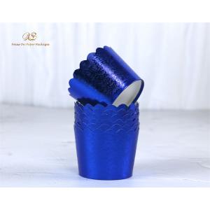 Buy cheap Food Grade Sustainable Aluminum Foil Cupcake Baking Cups , Sustainable Paper Muffin Liners from wholesalers