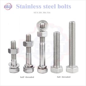 Buy cheap ISO9001 2015 Approved SS304/316 Hex Bolts and Nuts for Heavy-Duty Fastening Solutions from wholesalers