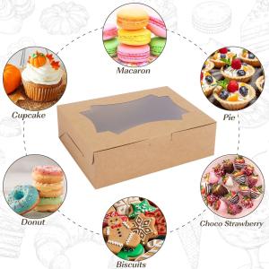 Buy cheap Cookie Bakery Boxes Pastry Muffins Dessert Party Favor Boxes Cupcakes with Window from wholesalers