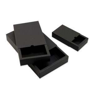 Buy cheap Cheap black soap packaging box pure color embossed soap packing box from wholesalers