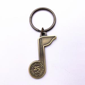 Buy cheap Silver Antique Brass Key Ring , Soft Enamel Personalized Souvenir Keychains from wholesalers