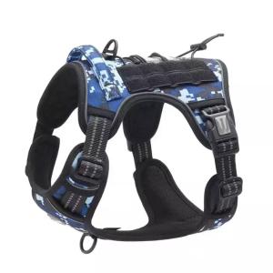 Buy cheap K9 Soft Reflective Custom Pet Harness Tactical Adjustable Cat Dog Harness Vest Set from wholesalers