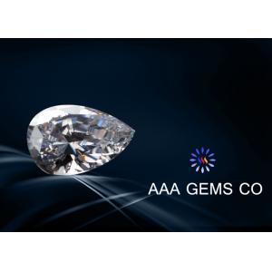 Buy cheap OEM / ODM Supper White Diamond Moissanite Pear Cutting Shape from wholesalers