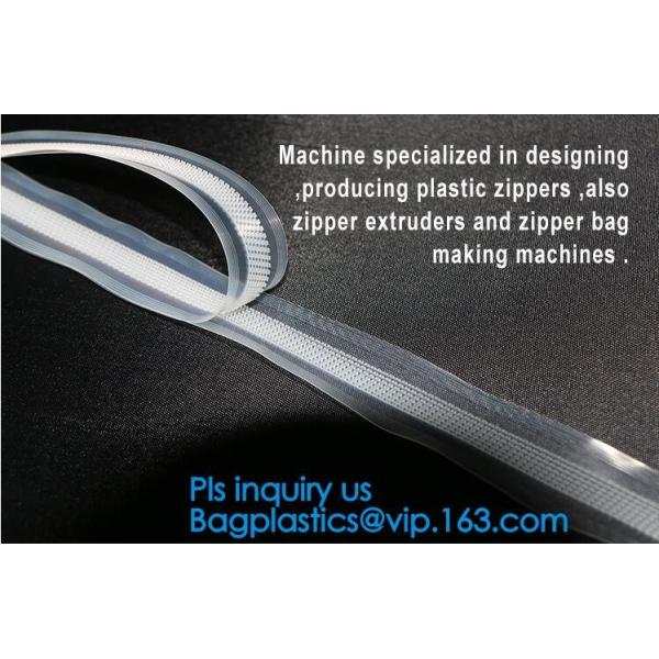 inequilateral double track pe zipper for pouch, premium Hooking-Lok/press-lok