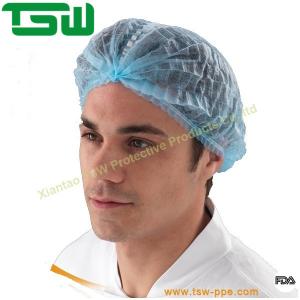 Buy cheap 20g/M2 PP SMS DisposableBouffant Caps For Hospital from wholesalers