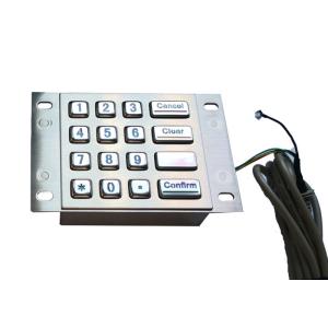 Buy cheap Blue Backlit IP65 DC5V 1.5mm Stroke Panel Mount Keyboard from wholesalers