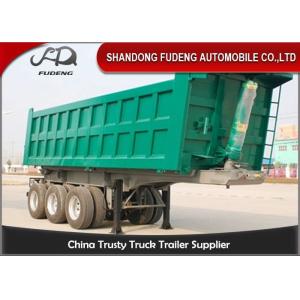 Buy cheap Mechanical Suspension 3 Axles 25 Cubic Meters Dump Trailer from wholesalers