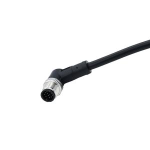 Buy cheap Field Attachable M12 Waterproof Connector TPU GF Angle 12 Pin Nickel Plated from wholesalers