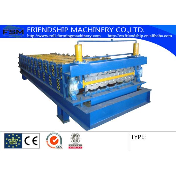 China Double Layer 0.4-0.6mm Thickness PLC Operate Corrugated Sheet Roll Forming Machine With 10 stations on sale China Double Layer 0.4-0.6mm Thickness PLC Operate Corrugated Sheet Roll Forming Machine With 10 stations on sale