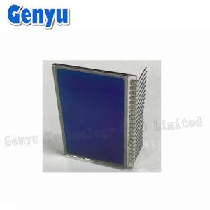 Custom STN Segmented LCD Display Blue Background White Digits For Mixer Machine