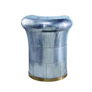 Buy cheap Antique Leather Counter Height Stools Aluminium / Brass Sheet Cover Full Handwork Craft from wholesalers