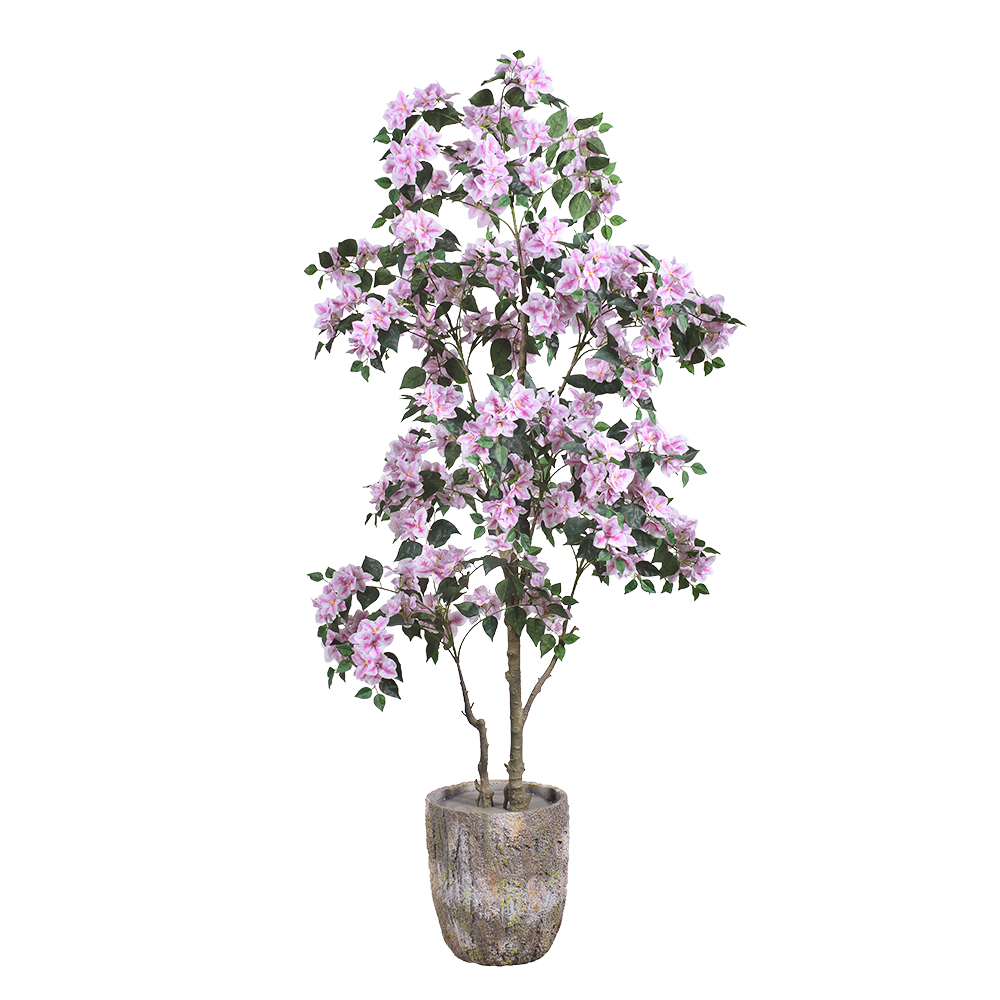 Buy cheap Artificial Bougainvillea Tree with Flower in Plastic Pot for Front Porch Home Office Garden Party Decoration from wholesalers