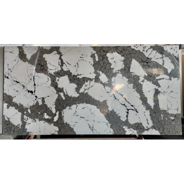 High Ridigity 6mm Artificial Quartz Stone Bathroom Worktops Tiles Quartz Island