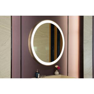 Buy cheap Customized Frame Round LED Backlit Bathroom Mirror with Defogging and ETL Certification from wholesalers