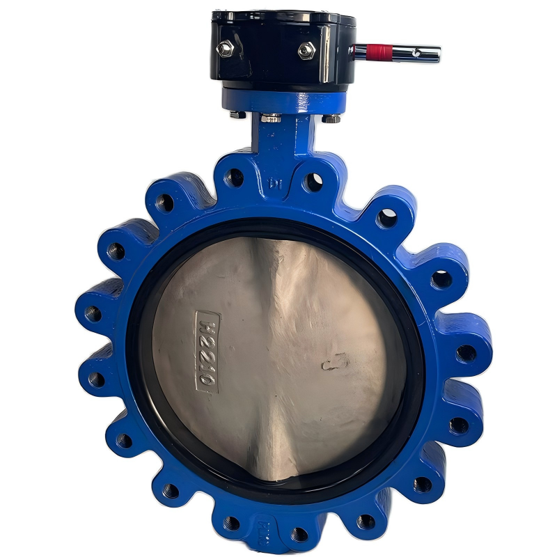 Buy cheap Lug type manual butterfly valve turbine lug butterfly valve lockable ductile iron from wholesalers