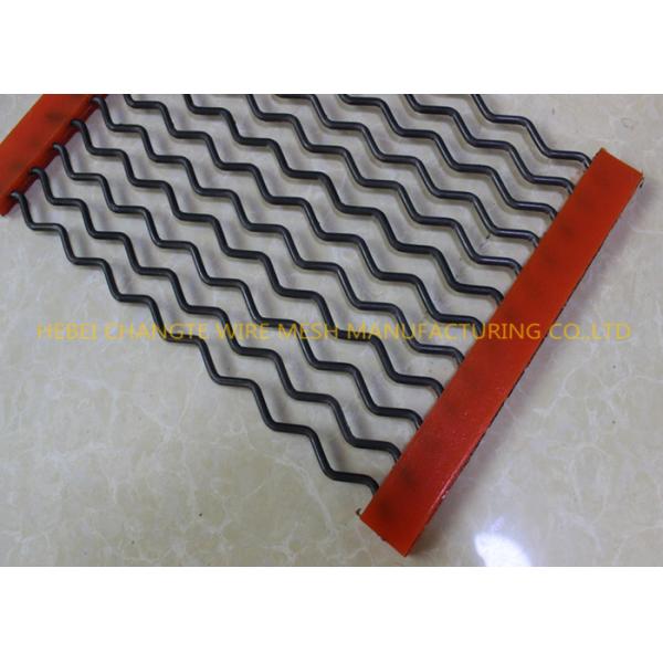 Quality Sand Gravel Crusher Hooked Screen 1mm Crimped Woven Wire Mesh for sale