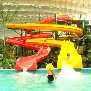 Buy cheap 50-100 Meters Length Water Park Slide Spiral Waterslide Various Heights from wholesalers
