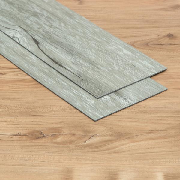 Buy cheap UV Coated Rigid Core LVT Plank Flooring Aucoume Aklaineana Color High Elastic from wholesalers