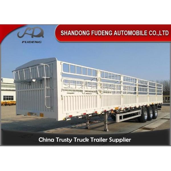 Quality Carbon Steel Tri Axles Heavy Dropside Side Wall Trailer for sale
