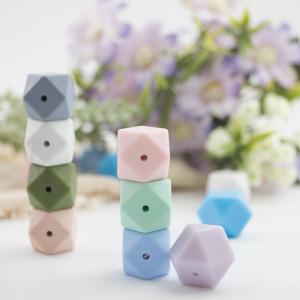 Buy cheap 17mm Hexagon Silicone Teething Bead Eco Friendly Safety Chewable For Baby Teething from wholesalers