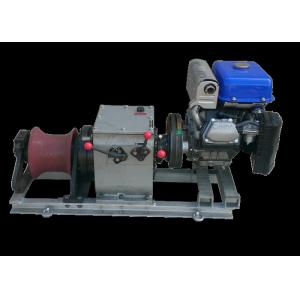 China Steel Cable Winch Puller Gasoline Powered Reduction Gear Winch on sale