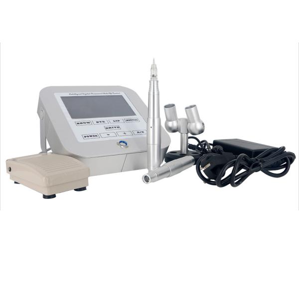 Quality Silver Aluminum Multifunction Semi Permanent Makeup Machine / Digital Tattoo Machine Gun for sale