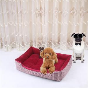 Rectangle Polyester Removable XL Dog Bed Plush Pet Beds