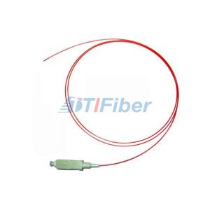 OM1 62.5 / 125 SC Fiber Optical Pigtail , 0.9mm OFNP Fiber Optic Cable