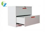 Buy cheap Steel Office Two Drawer Horizontal File Cabinet With Anti - Tilt Function from wholesalers