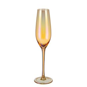 Buy cheap Hand Made Electroplating Luster Lead Free Crystal Champagne Glasses from wholesalers