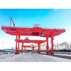 Buy cheap Container Unloading Gantry Crane with Main And Aux Hook 45.5tons 32m for Port Using from wholesalers