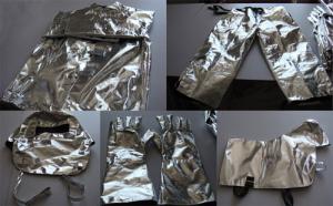 China CCS/EC Certificate Fireman Aluminum Foils Heat Protective Suit on sale
