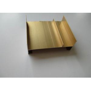 Buy cheap Golden Anodized Aluminium Track Extrusions Mill Finish OHSAS ISO9001 Certification from wholesalers