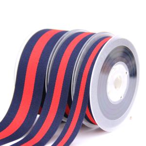 Buy cheap Polyester Custom Logo Print Stripe 1.5 Grosgrain Printed Ribbon from wholesalers