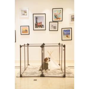 Buy cheap Removable Foldable Clear Puppy Metal Fencing For Pets Playing from wholesalers