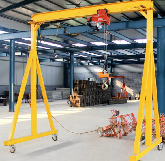 Quality Lightweight 5 Ton Portable Gantry Crane Electric Chain Hoist for sale