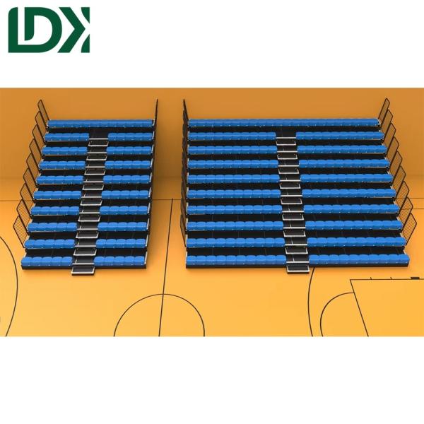 Customized Seats LDK20044 Modular Retractable Grandstand System Steel Stadium Seating for Soccer Fields Arenas