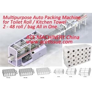 Buy cheap Multi Kitchen Towel Toilet Paper Packing Machine Compatible With Various Roll Sizes And Packing Formats from wholesalers